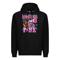 Black in october we wear cheer pink football Premium Hoodie - AdoDesignShop