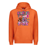 Carrot in october we wear cheer pink football Premium Hoodie - AdoDesignShop