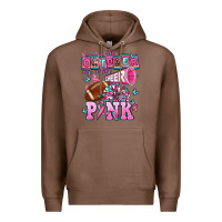 Chestnut in october we wear cheer pink football Premium Hoodie - AdoDesignShop