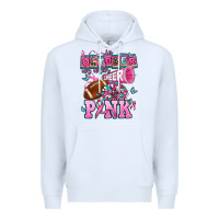 White in october we wear cheer pink football Premium Hoodie - AdoDesignShop