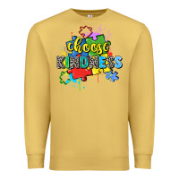 Antique Gold choose kindness Premium Sweatshirt - Zillion Design Studio