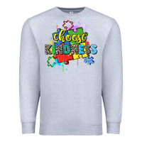 Heather Grey choose kindness Premium Sweatshirt - Zillion Design Studio
