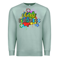 Seafoam choose kindness Premium Sweatshirt - Zillion Design Studio