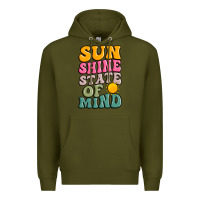 Army Green sun shine state of mind Premium Hoodie - JahusDesignShop
