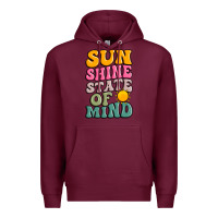 Burgundy sun shine state of mind Premium Hoodie - JahusDesignShop