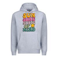 Heather Grey sun shine state of mind Premium Hoodie - JahusDesignShop