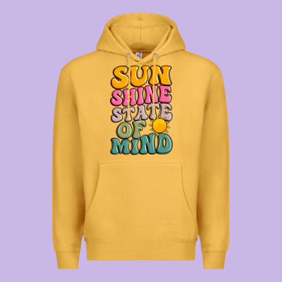 Sun Shine State Of Mind Premium Hoodie Designed By Jahusdesignshop