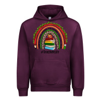 Mauve Wine Christmas Teacherlife rainbow Urban Hoodie - JahusDesignShop