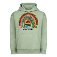 Pigment Oil Green Christmas Teacherlife rainbow Urban Hoodie - JahusDesignShop