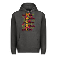 Charcoal Heather ella es mamá Premium Hoodie - JahusDesignShop