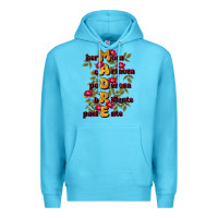 Ocean Blue ella es mamá Premium Hoodie - JahusDesignShop
