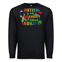 Black autism is not a disability its a different ability Premium Sweatshirt - Zillion Design Studio
