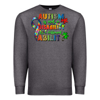 Charcoal Heather autism is not a disability its a different ability Premium Sweatshirt - Zillion Design Studio