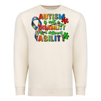 Sandshell autism is not a disability its a different ability Premium Sweatshirt - Zillion Design Studio