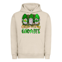 Pigment French Oak st patrick s chillin with my gnomies Urban Hoodie - JahusDesignShop