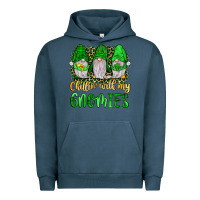 Pigment Midnight Navy st patrick s chillin with my gnomies Urban Hoodie - JahusDesignShop