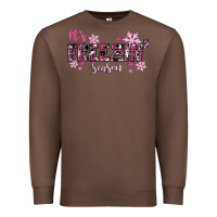 Chestnut It's Freezin Season Pink Christmas Premium Sweatshirt - RanaPortraitStore