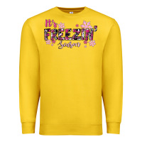 Lemon It's Freezin Season Pink Christmas Premium Sweatshirt - RanaPortraitStore