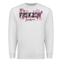 Oatmeal Heather It's Freezin Season Pink Christmas Premium Sweatshirt - RanaPortraitStore