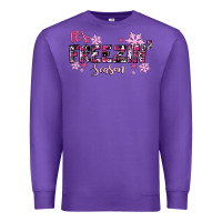 Purple It's Freezin Season Pink Christmas Premium Sweatshirt - RanaPortraitStore