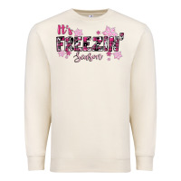 Sandshell It's Freezin Season Pink Christmas Premium Sweatshirt - RanaPortraitStore