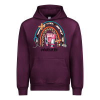 Mauve Wine nurse life rainbow Urban Hoodie - JahusDesignShop
