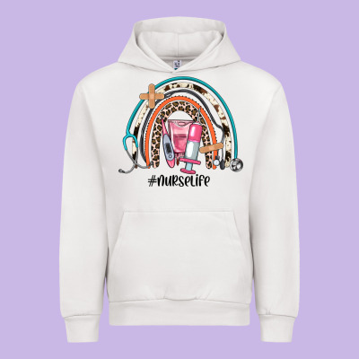 Nurse Life Rainbow Urban Hoodie Designed By Jahusdesignshop