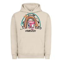 Pigment French Oak nurse life rainbow Urban Hoodie - JahusDesignShop