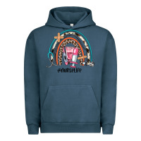 Pigment Midnight Navy nurse life rainbow Urban Hoodie - JahusDesignShop