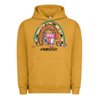 Pigment Peanut Butter nurse life rainbow Urban Hoodie - JahusDesignShop