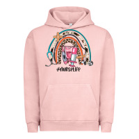 Pigment Salmon nurse life rainbow Urban Hoodie - JahusDesignShop