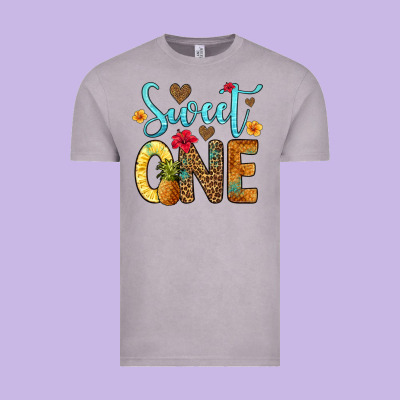 Sweet One Pineapple Vintage Tee Designed By Artiststas