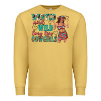 Antique Gold wanted and wild long live cowgirls Premium Sweatshirt - texasbilliewilder