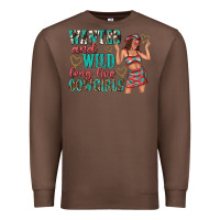 Chestnut wanted and wild long live cowgirls Premium Sweatshirt - texasbilliewilder