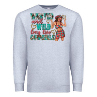 Heather Grey wanted and wild long live cowgirls Premium Sweatshirt - texasbilliewilder