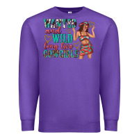 Purple wanted and wild long live cowgirls Premium Sweatshirt - texasbilliewilder