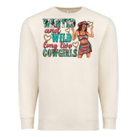 Sandshell wanted and wild long live cowgirls Premium Sweatshirt - texasbilliewilder