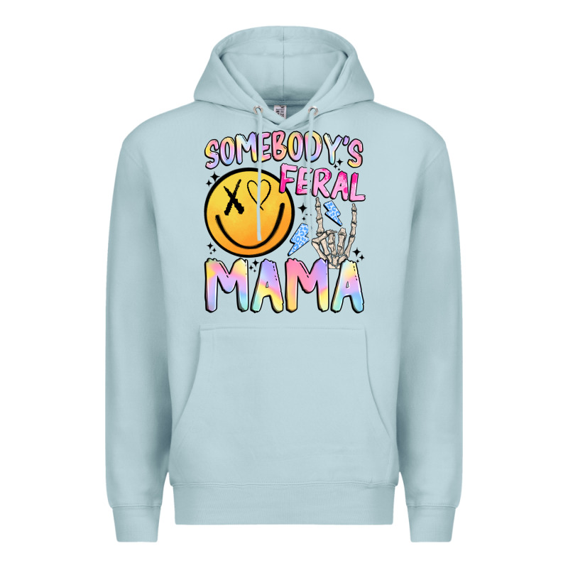 Somebody's Feral Mama Premium Hoodie by JahusDesignShop | Teevron