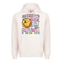 Pale Pink somebody's feral mama Premium Hoodie - JahusDesignShop