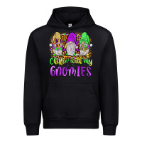 Black mardi gras chillin' with my gnomies Urban Hoodie - JahusDesignShop