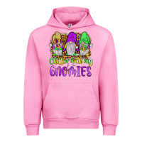 Fuchsia Pink mardi gras chillin' with my gnomies Urban Hoodie - JahusDesignShop