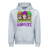 Heather Grey mardi gras chillin' with my gnomies Urban Hoodie - JahusDesignShop
