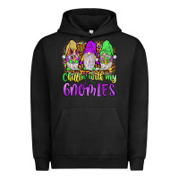 Pigment Black mardi gras chillin' with my gnomies Urban Hoodie - JahusDesignShop