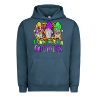 Pigment Midnight Navy mardi gras chillin' with my gnomies Urban Hoodie - JahusDesignShop