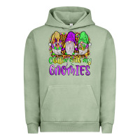 Pigment Oil Green mardi gras chillin' with my gnomies Urban Hoodie - JahusDesignShop