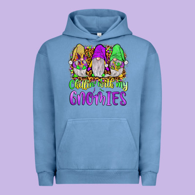 Mardi Gras Chillin' With My Gnomies Urban Hoodie Designed By Jahusdesignshop