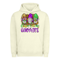Pigment Pistachio mardi gras chillin' with my gnomies Urban Hoodie - JahusDesignShop