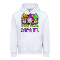 White mardi gras chillin' with my gnomies Urban Hoodie - JahusDesignShop