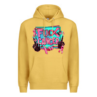 Antique Gold fuck cancer Premium Hoodie - AdoDesignShop
