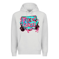 Dove Grey fuck cancer Premium Hoodie - AdoDesignShop